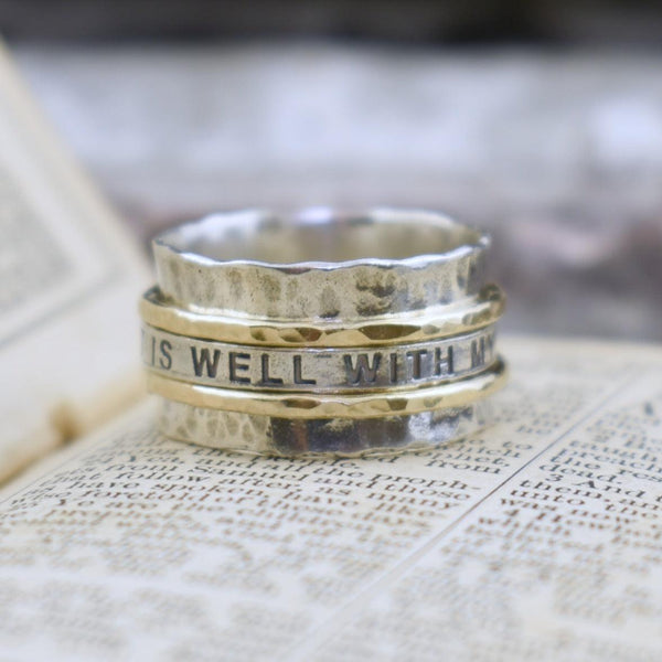 Spinner Ring for Woman . Hebrew Meditation Ring. Love & Wishes Verses  Prayer Rings. Turquoise / Opals / Garnets/ Cz Zircons - Etsy | Stylish rings,  Prayer ring, Meditation rings